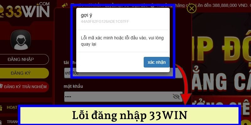 Lỗi đăng nhập 33WIN thường gặp và cách xử lý nhanh chóng